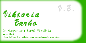 viktoria barho business card